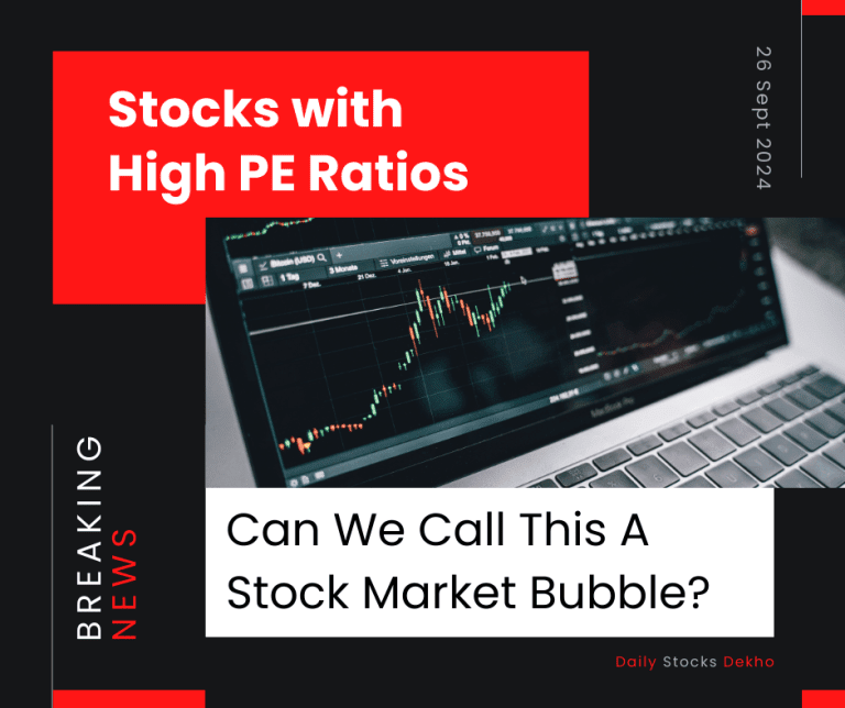 Stocks with high PE ratios - Can We Call This A Stock Market Bubble ...